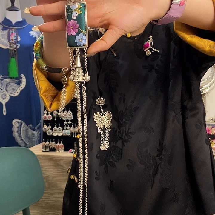 纯铜锆石合金耳环
