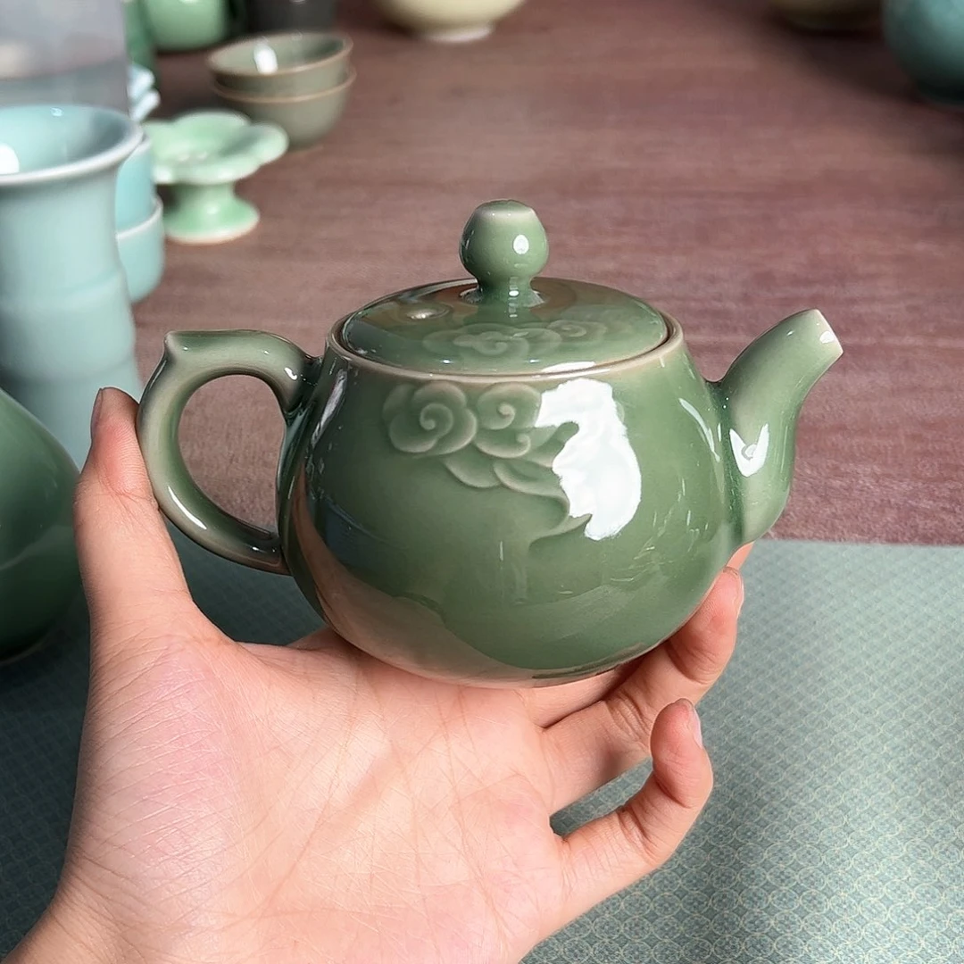 龙泉云间青瓷小米茶器