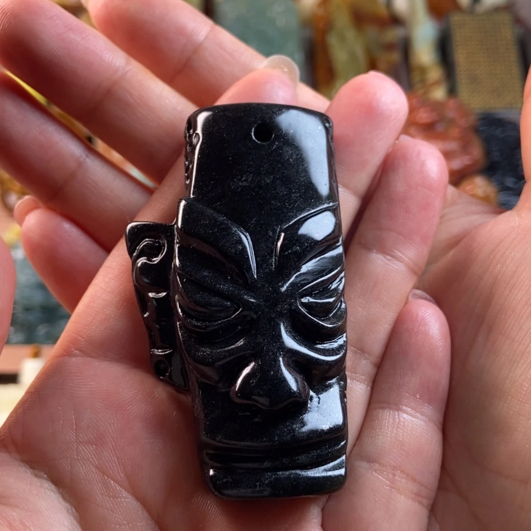 岫玉未镶嵌手把件