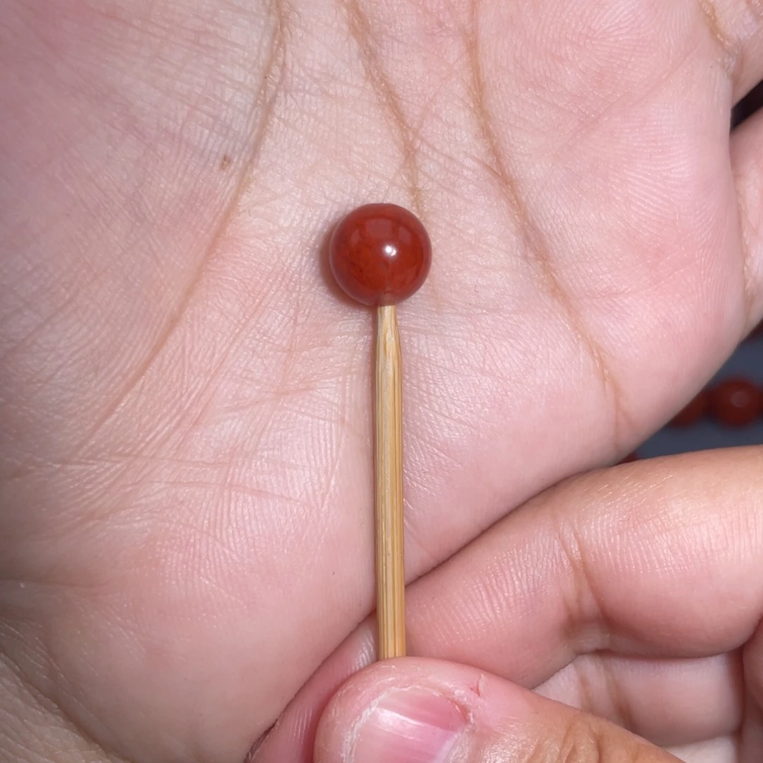 未镶嵌圆珠9.4mm南红玛瑙