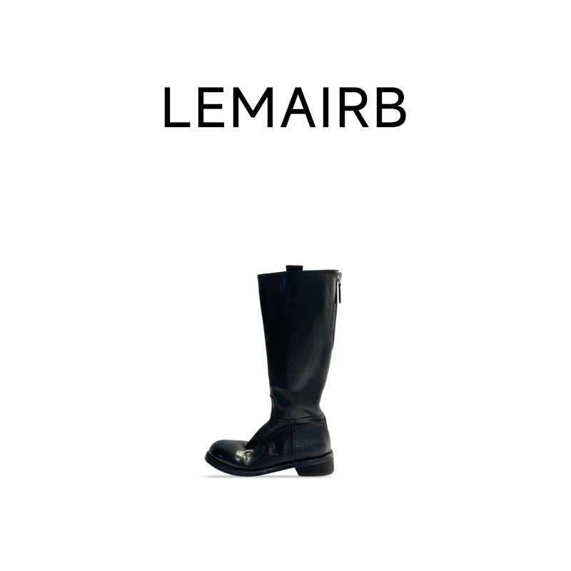 lemuirb 丨【固特异工艺】水洗马皮高筒靴