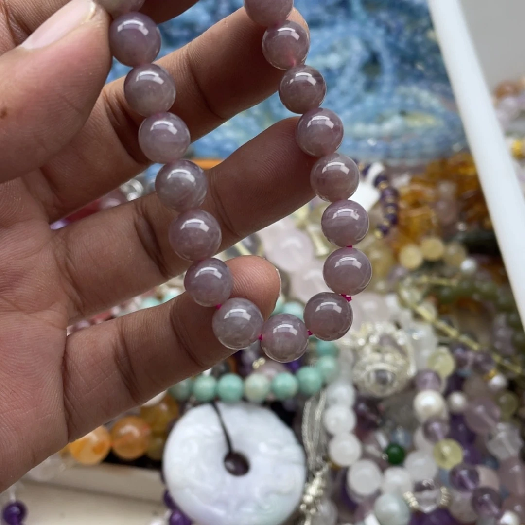 银S925镶嵌手链紫晶