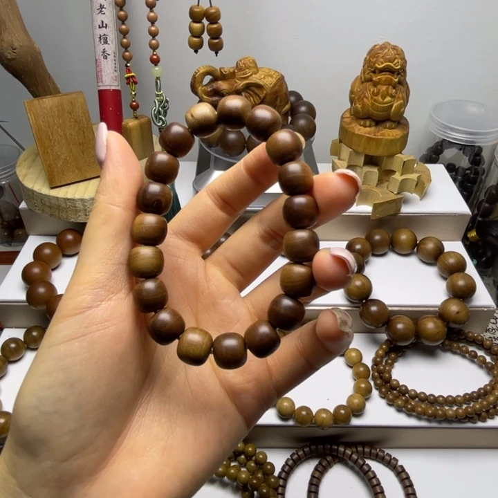 手串/手链檀香木开播福利老型1011黑肉横纹奶香