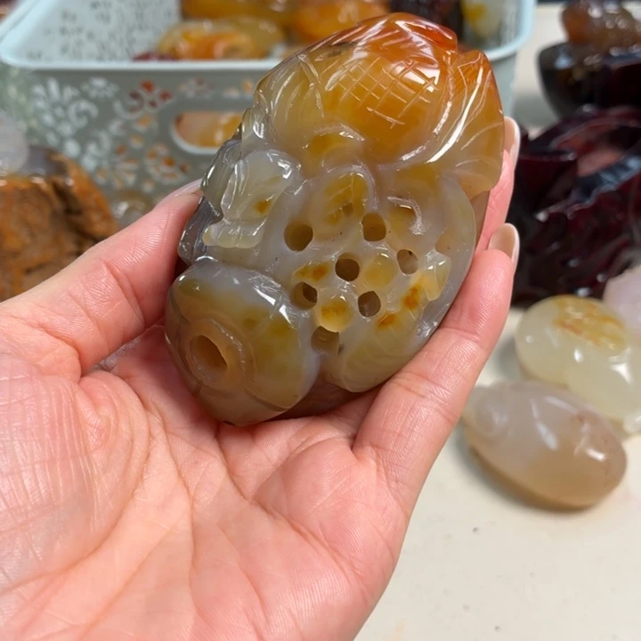 玛瑙/玉髓未镶嵌吊坠(不含链)