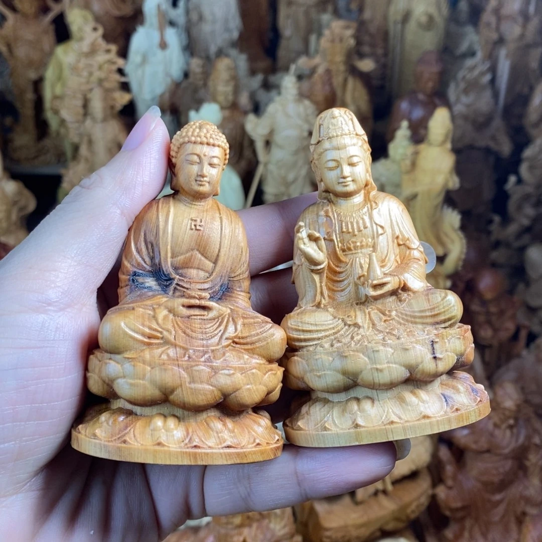 木微瑕崖柏观音大日如来