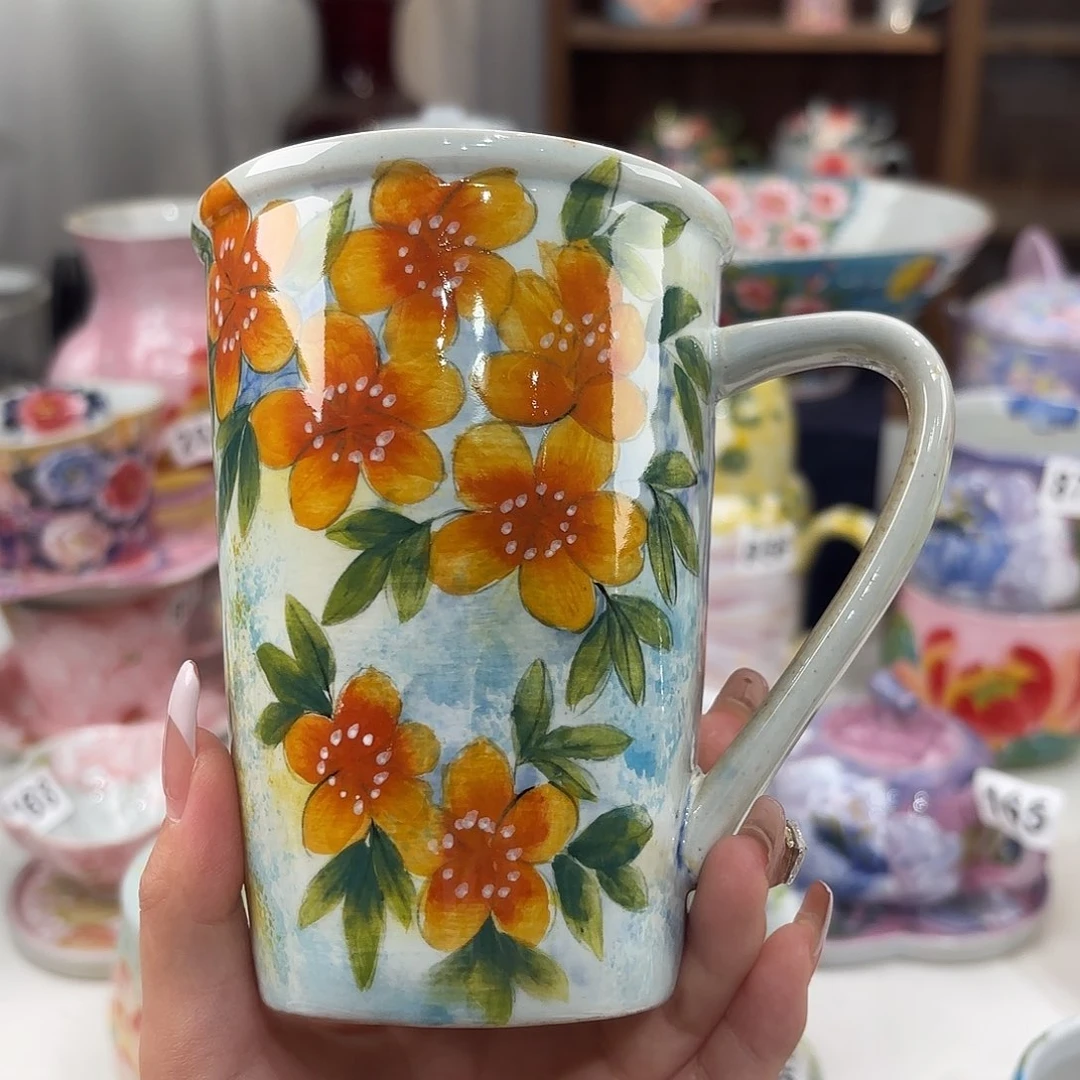 景德镇手绘高温釉下彩陶瓷茶具
