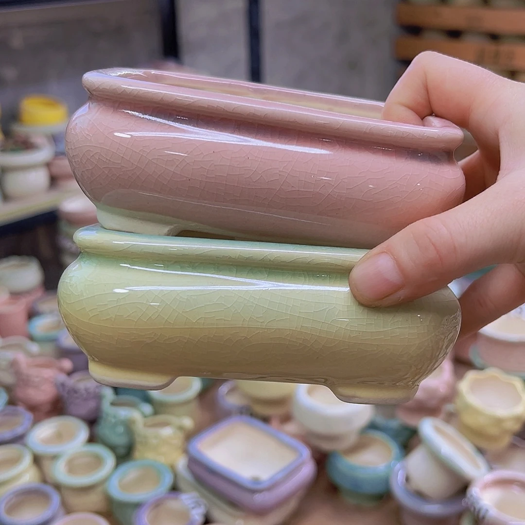 陶瓷花盆当场满12包邮