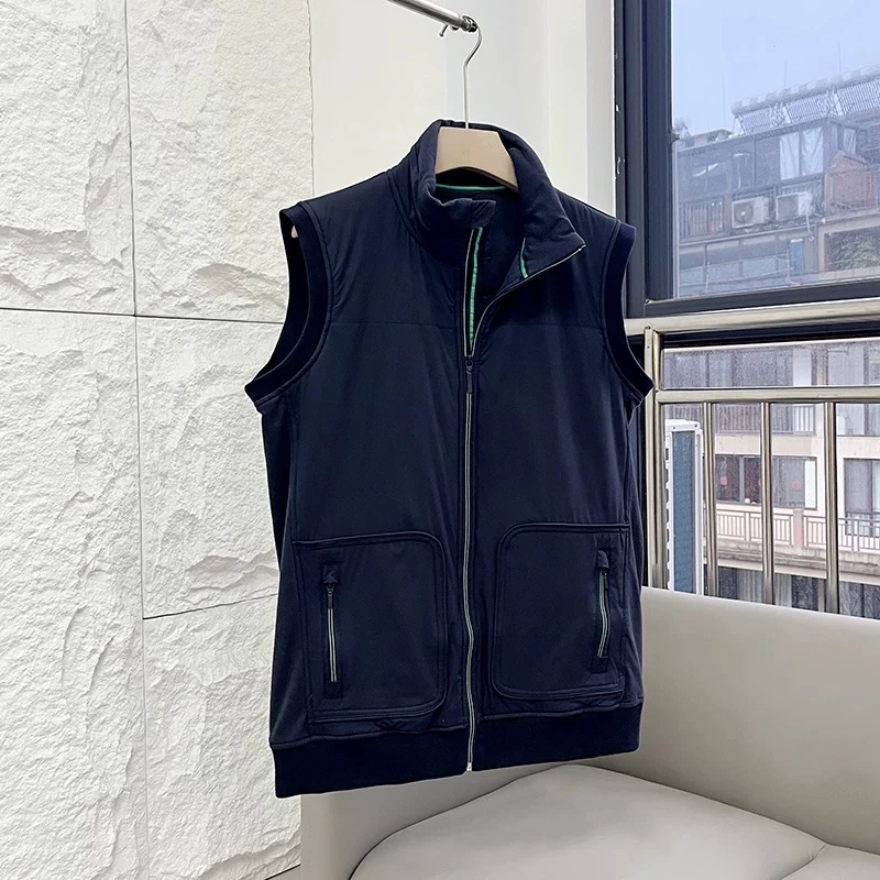 德国订单！男士户外工装夹棉防风保暖春秋立领马甲背心