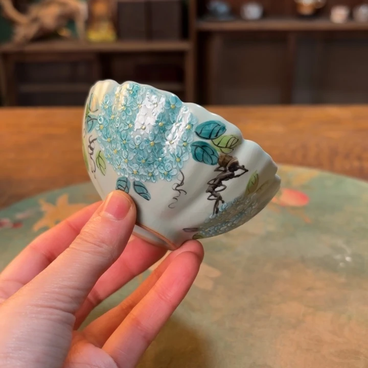 柴烧纯手工手绘陶瓷