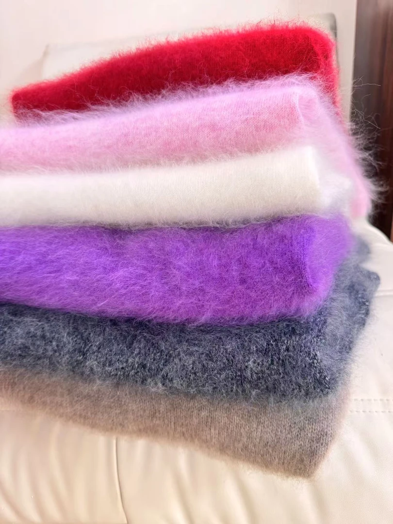 BSYPIN/伯尚优品 宽松慵懒气质圆领时尚百搭羊绒衫 BS24182