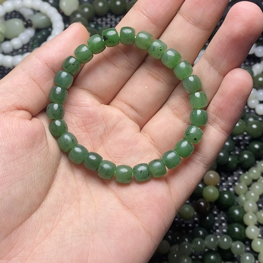 和田玉未镶嵌手串13