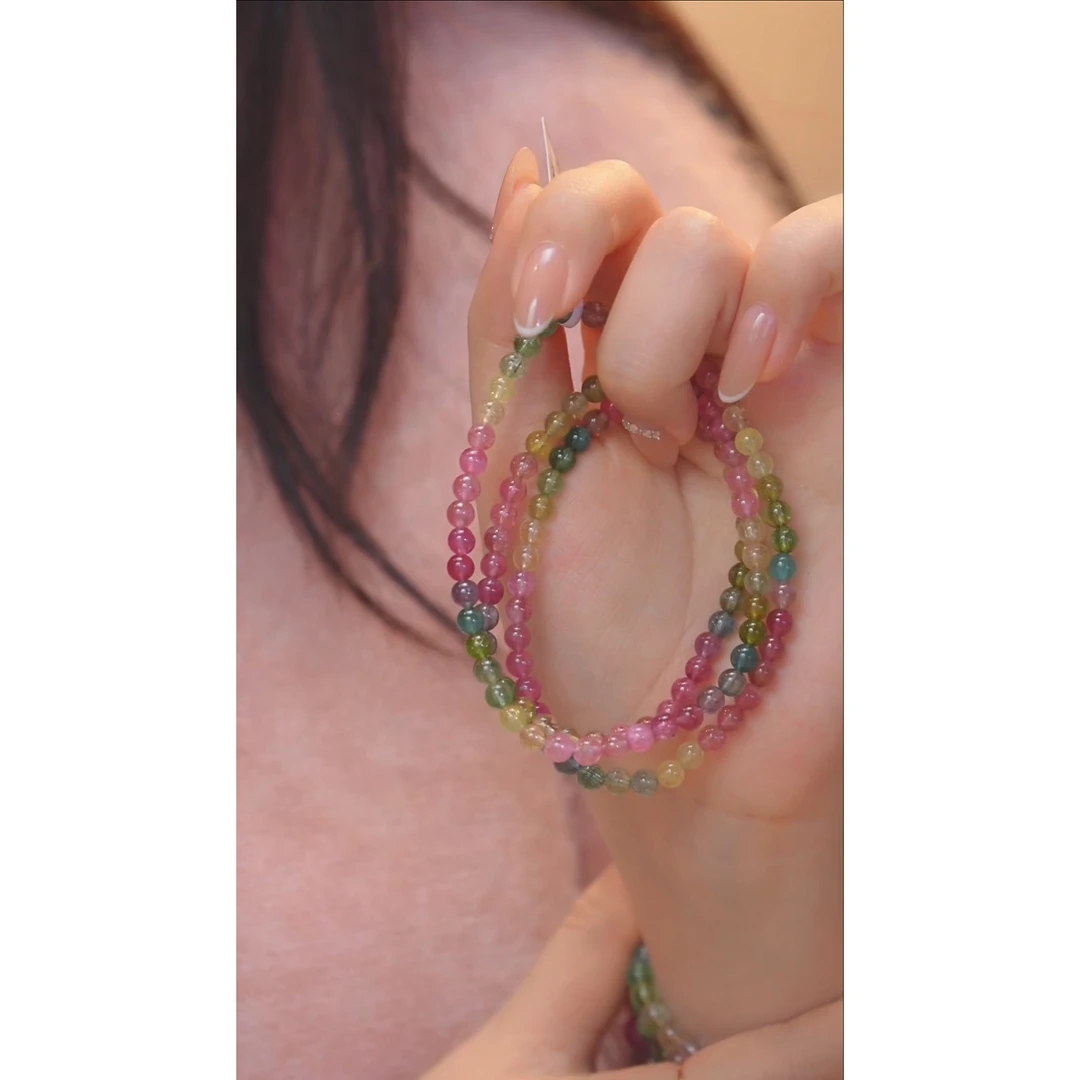 碧玺手串未镶嵌多样性发 卡4 @@W6621