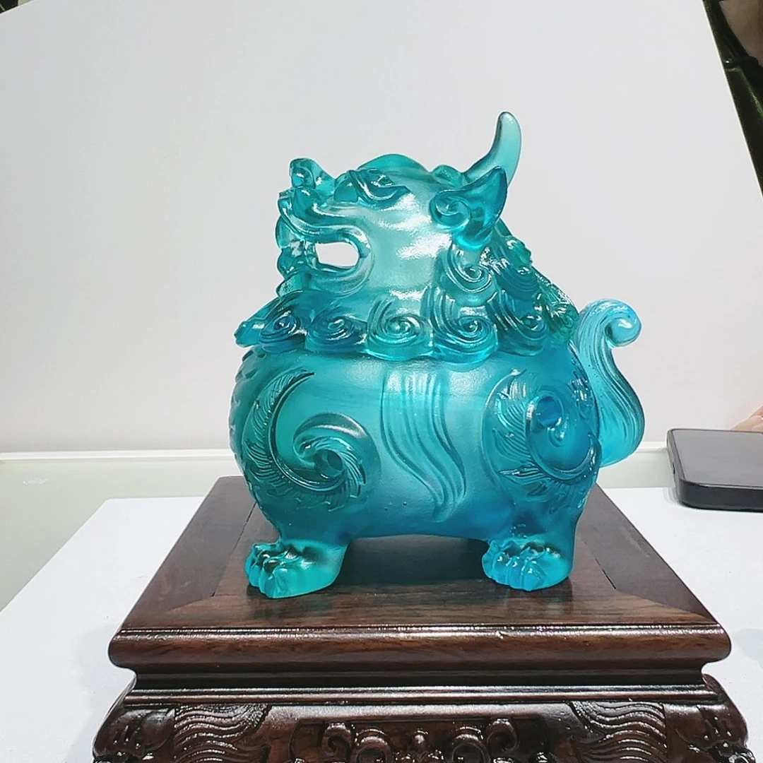【闪购商品】手工艺品琉璃狻猊香炉中号