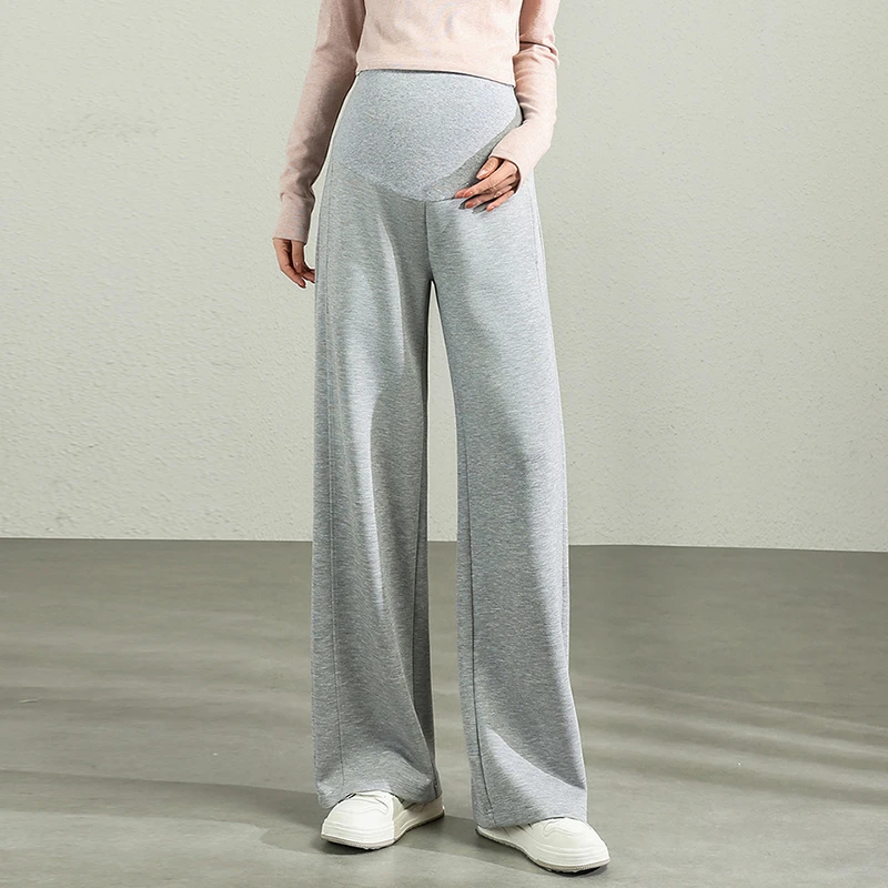 2025春季新款孕妇裤阔腿宽松显瘦莫代尔休闲百搭垂感小个子托腹裤