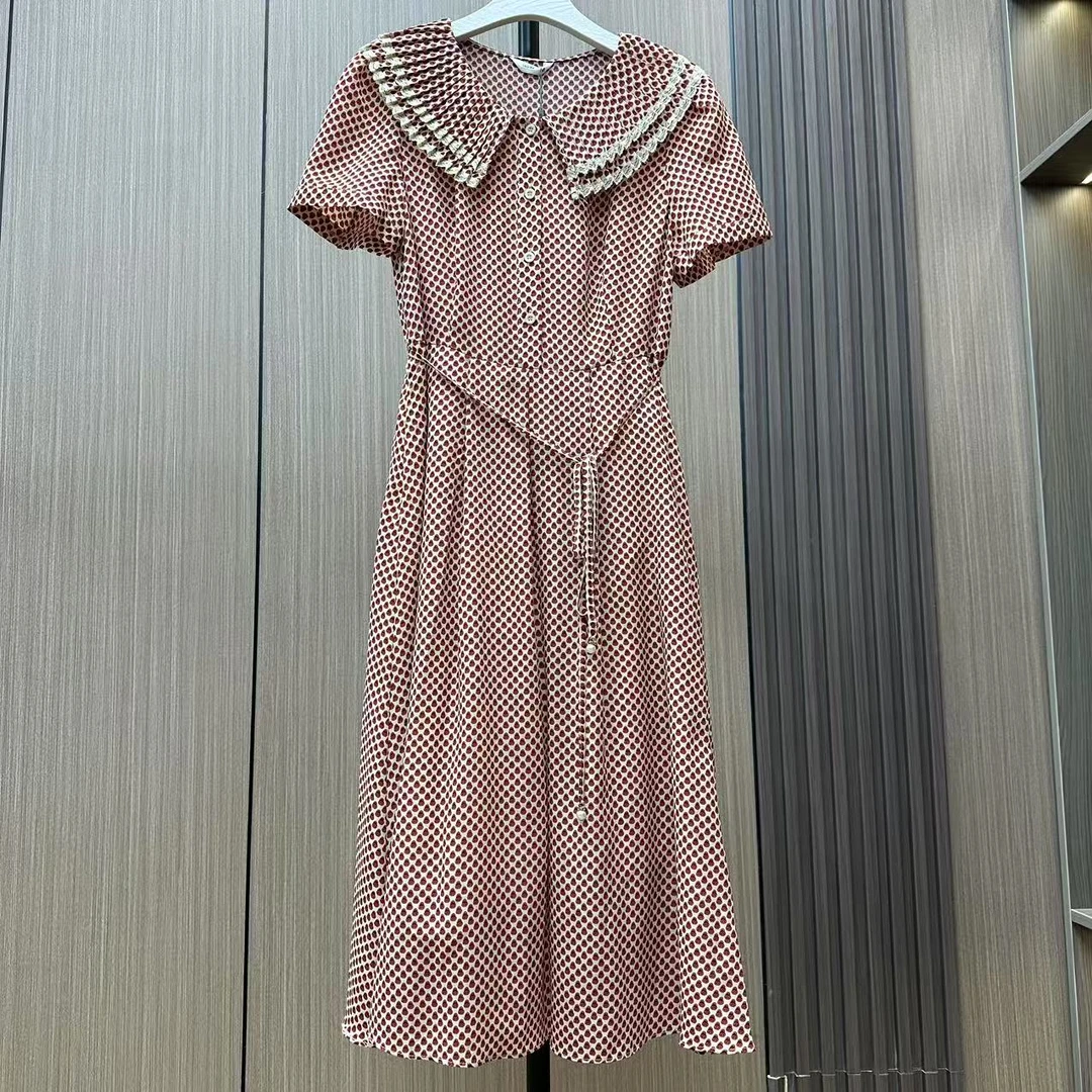 GLW061  2025新款通勤风休闲时尚显瘦连衣裙