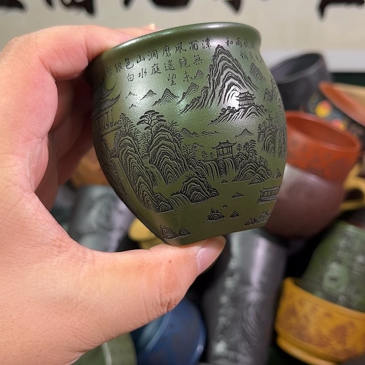 茶杯紫砂全手工紫砂主人杯