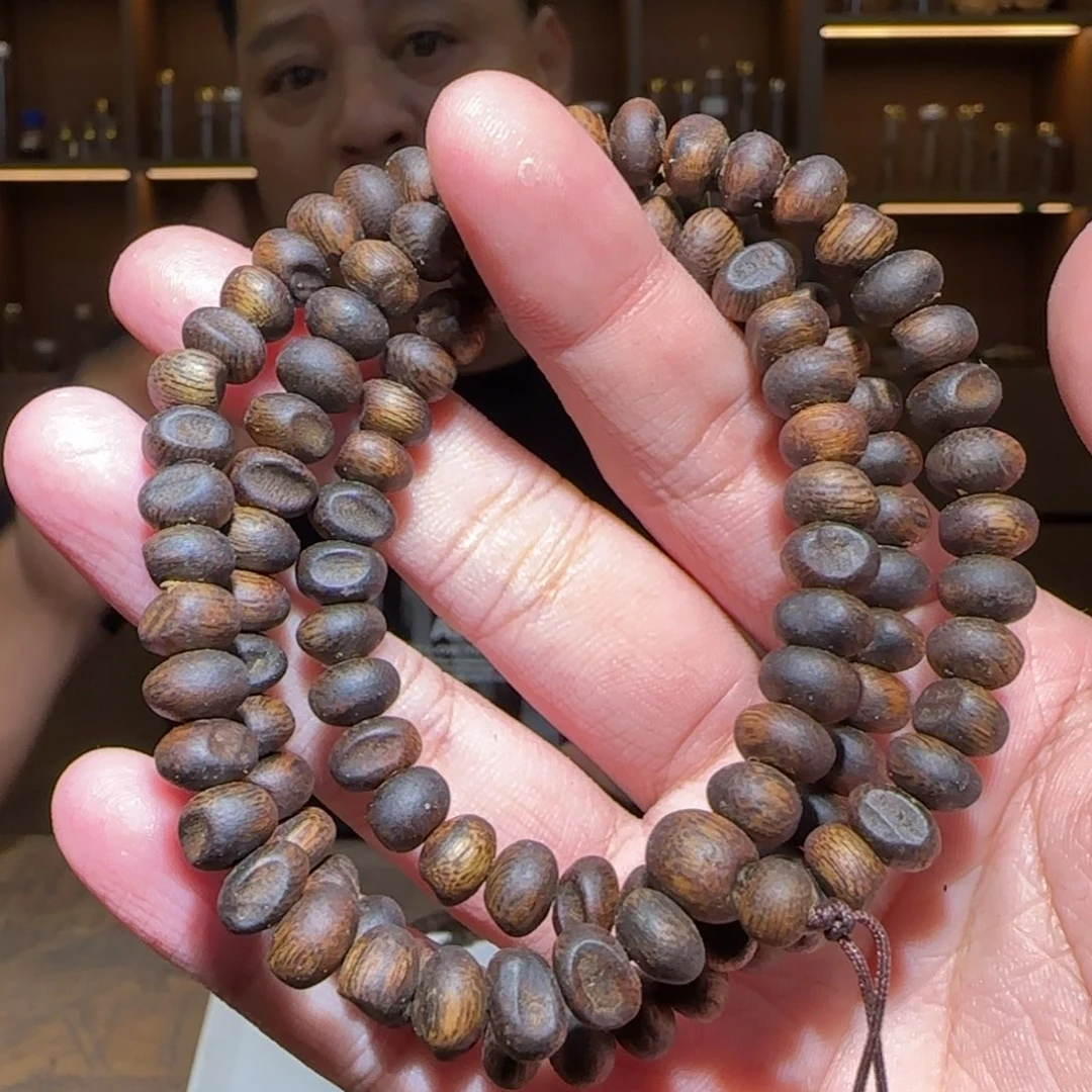 沉香手串多圈金沙母树0.8/20多样性发一条