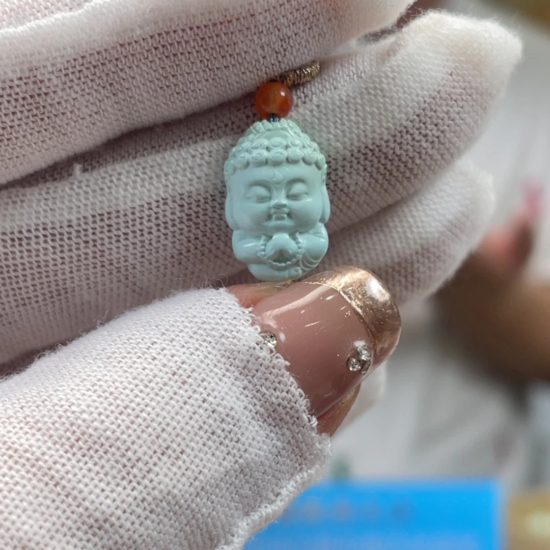 绿松石未镶嵌挂件