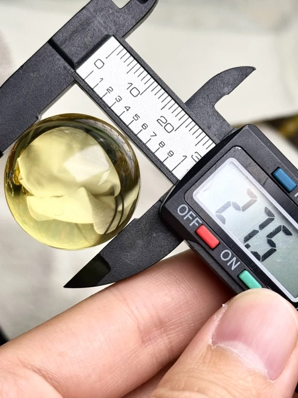 27.5mm俄料国矿一级料浓瓷白妖孽虎皮纹千层雪橘底金溶洞蜜蜡圆珠