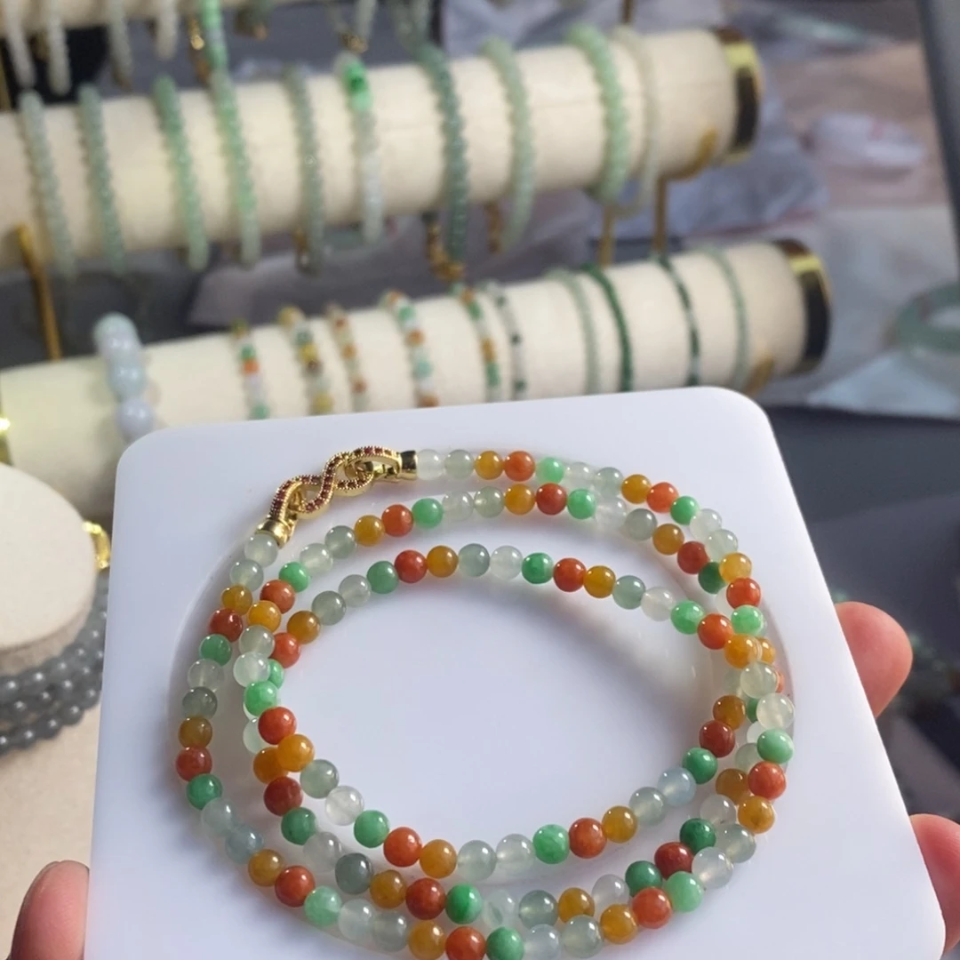 定制翡翠未镶嵌69缅甸翡翠A货卡4.5