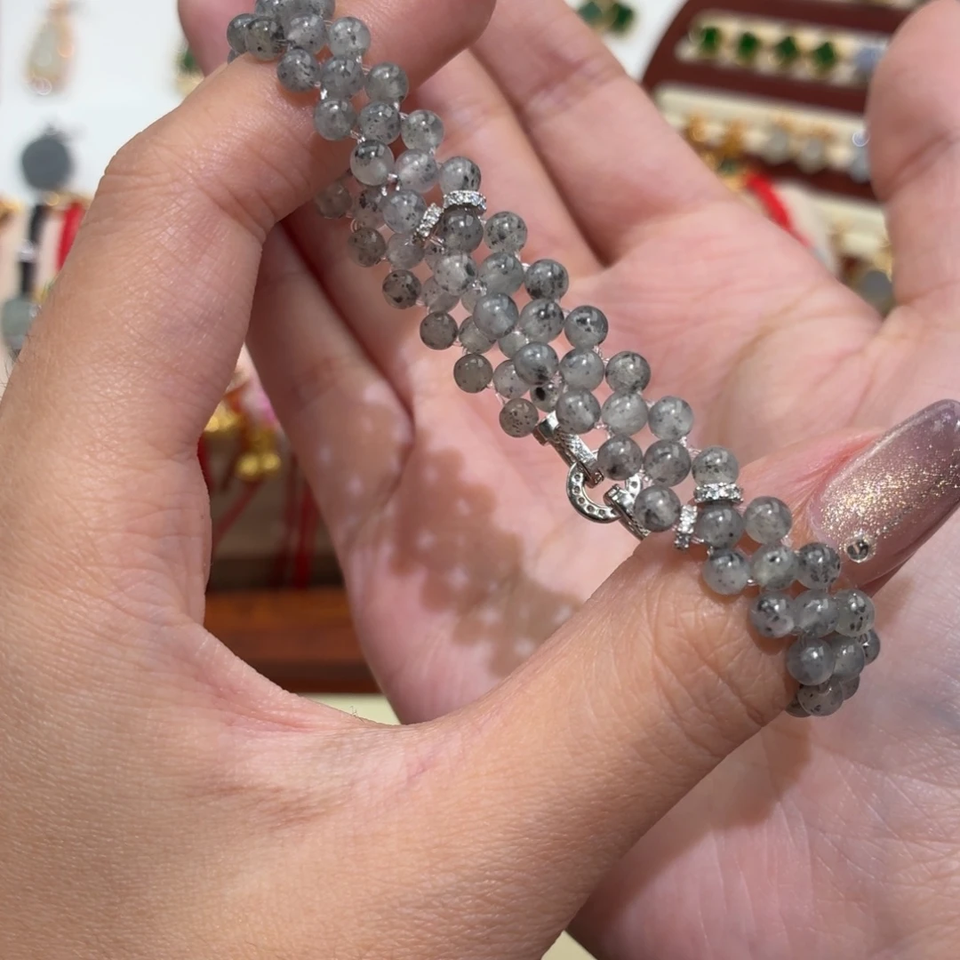 翡翠银S925镶嵌颈饰15手围