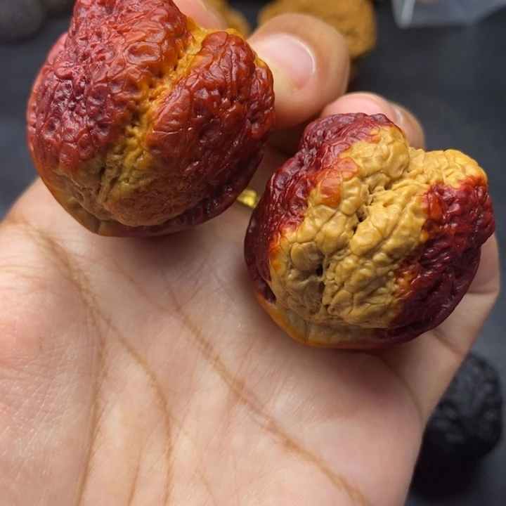 把件文玩核桃44尺蝴蝶蟾