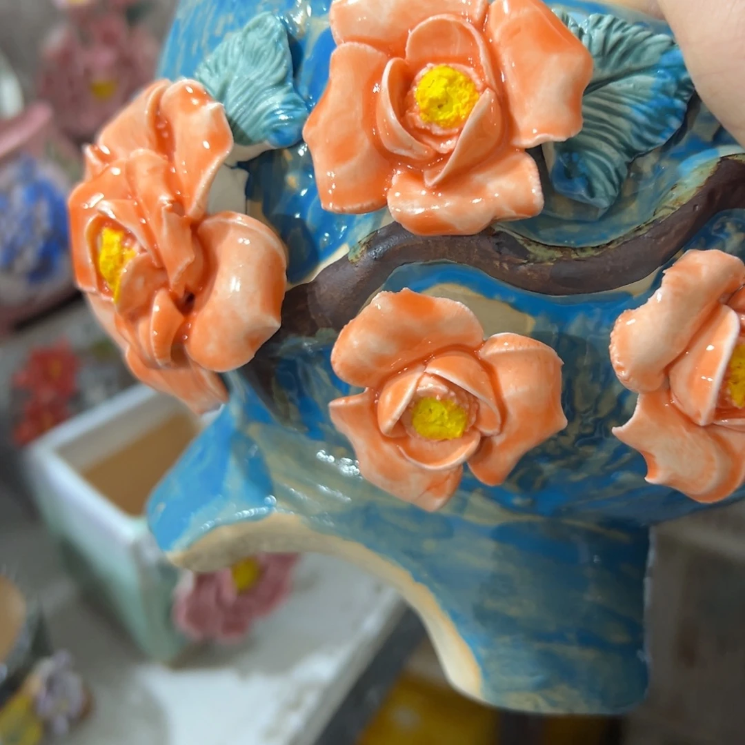 满20米秒退拉黑花盆