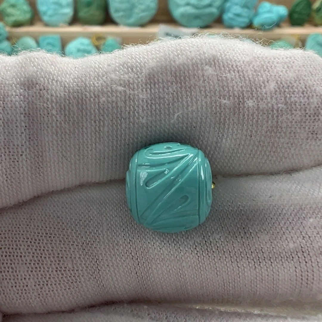 未镶嵌绿松石博古珠 10.6mm