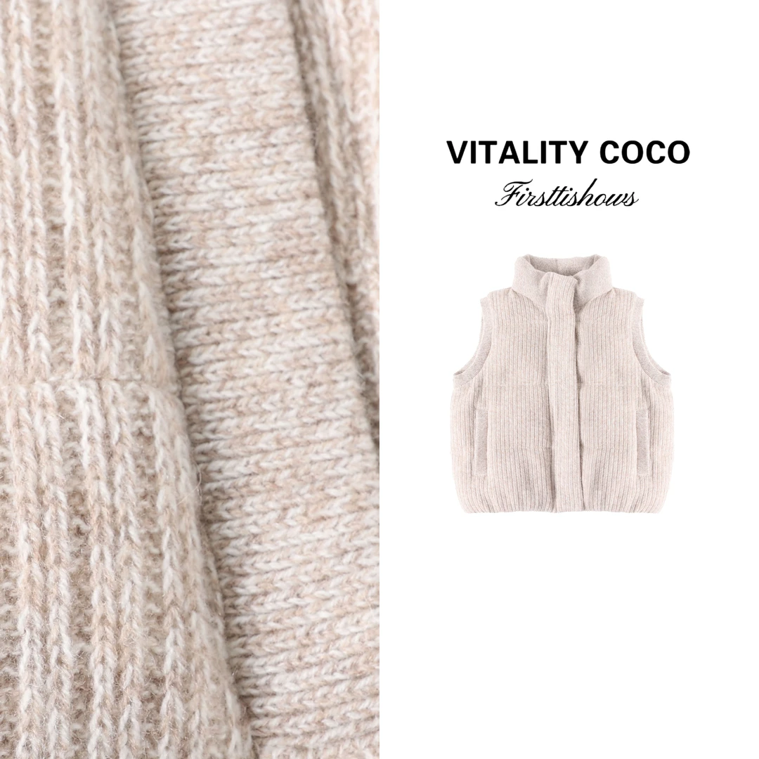 VITALITY COCO·LP系列新款女装 高定羊绒马甲外套-2972