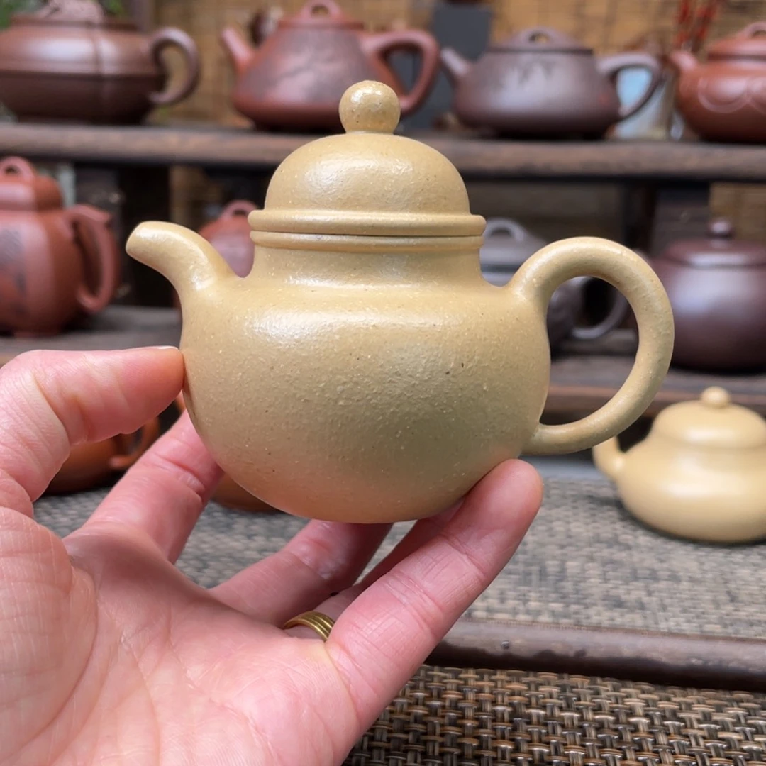 紫砂茶壶宜兴原矿紫砂手工制120