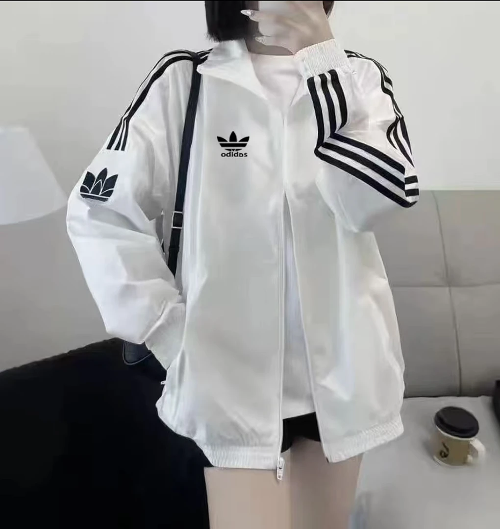 【门店撤柜】春秋季男女同款夹克莲花刺绣风衣宽松休闲外套