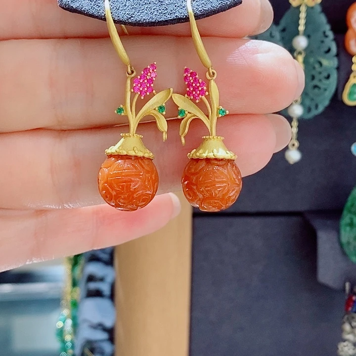 未镶嵌翡翠耳饰翡翠