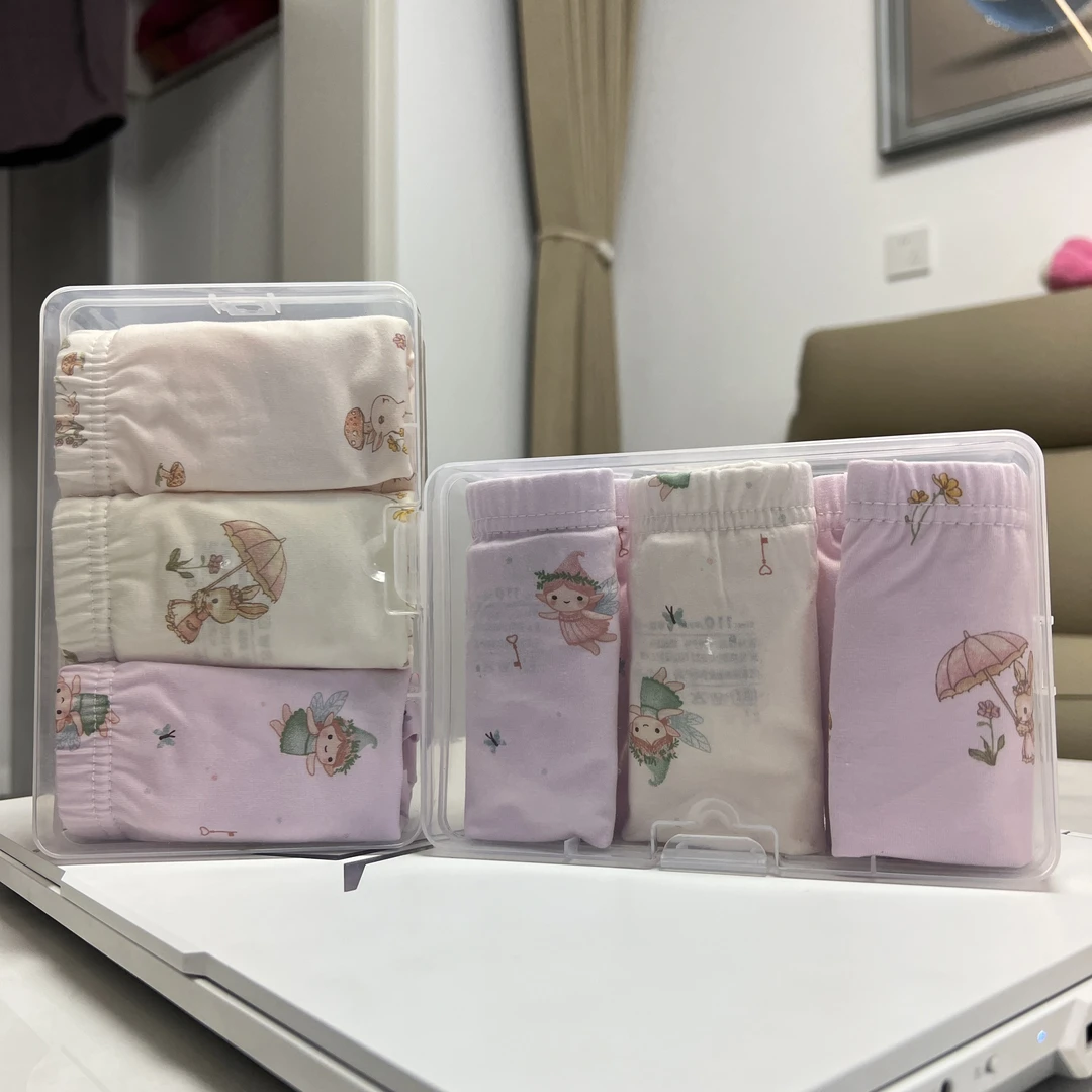 【盒装儿童内裤】平角内裤纯棉舒适透气女童防走光小内内儿童内裤