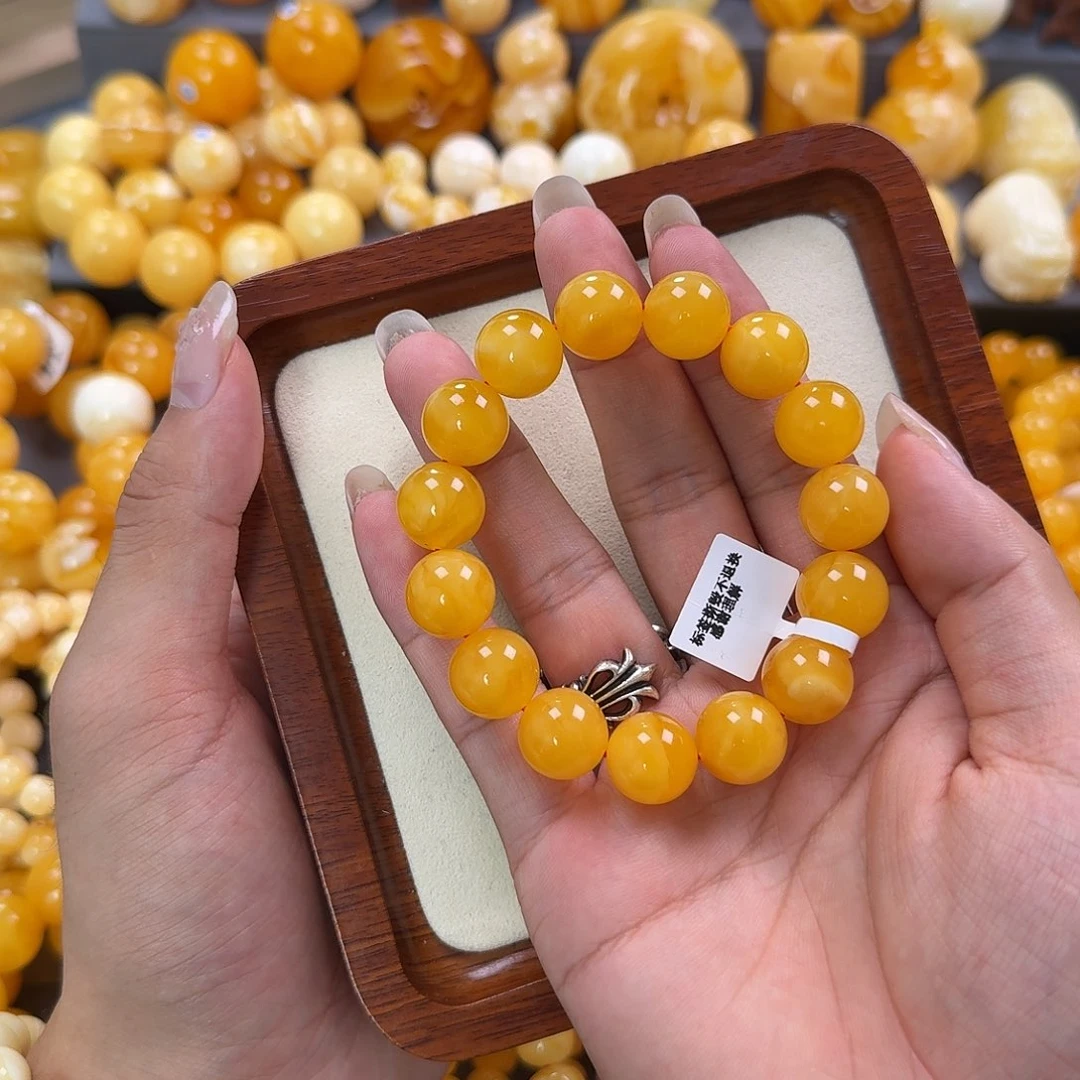 蜜蜡未镶嵌珠宝奇石同料14mm