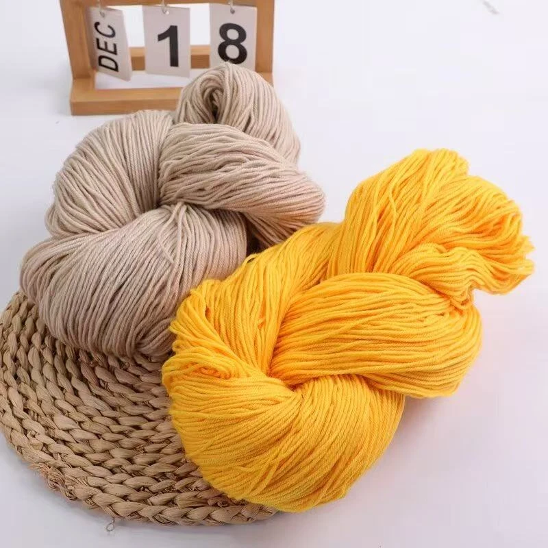 【一斤】亲肤编织羊毛线手工老式手编冰丝绣花直播细线细毛毛线球