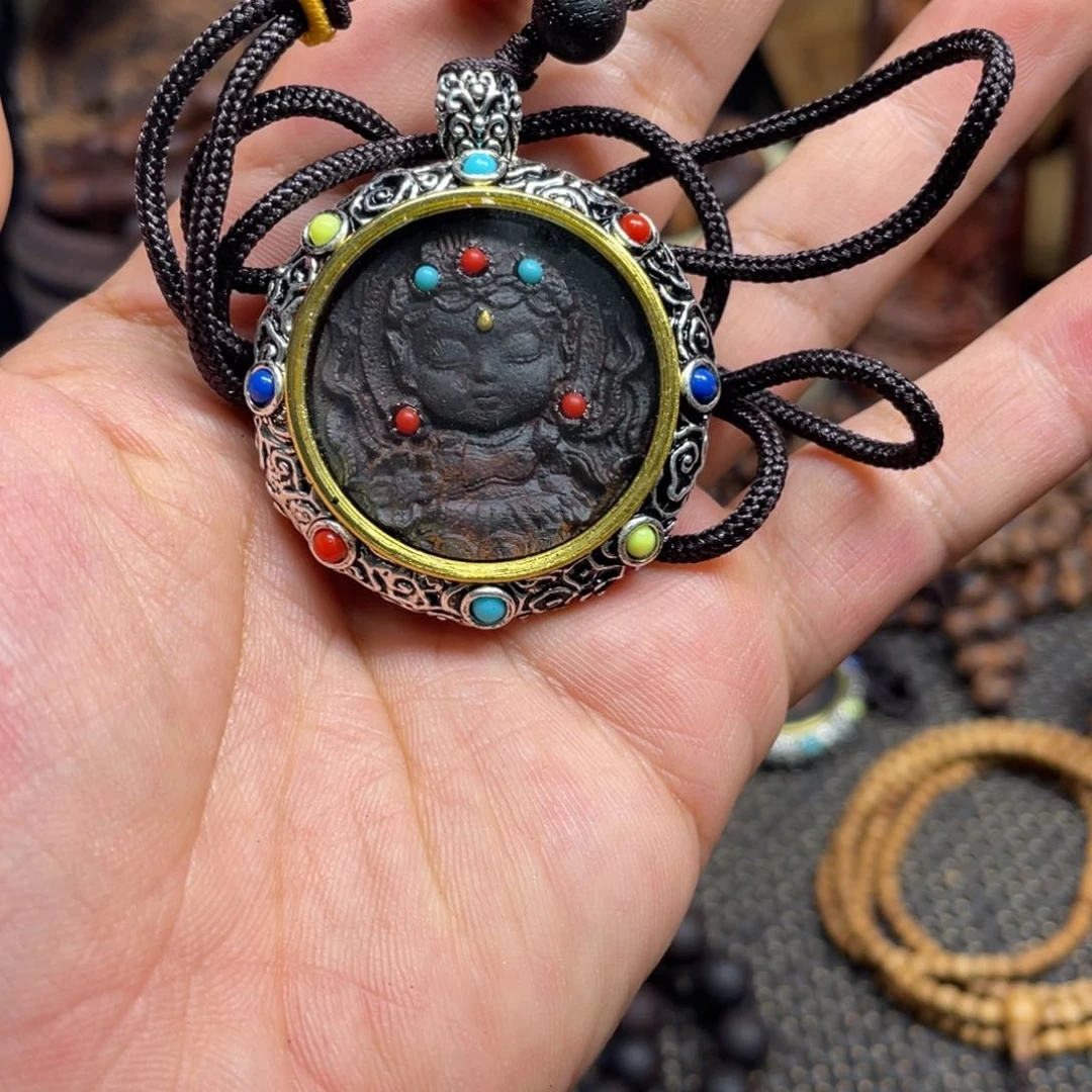 藤类降真香雕刻扎基拉姆转运牌