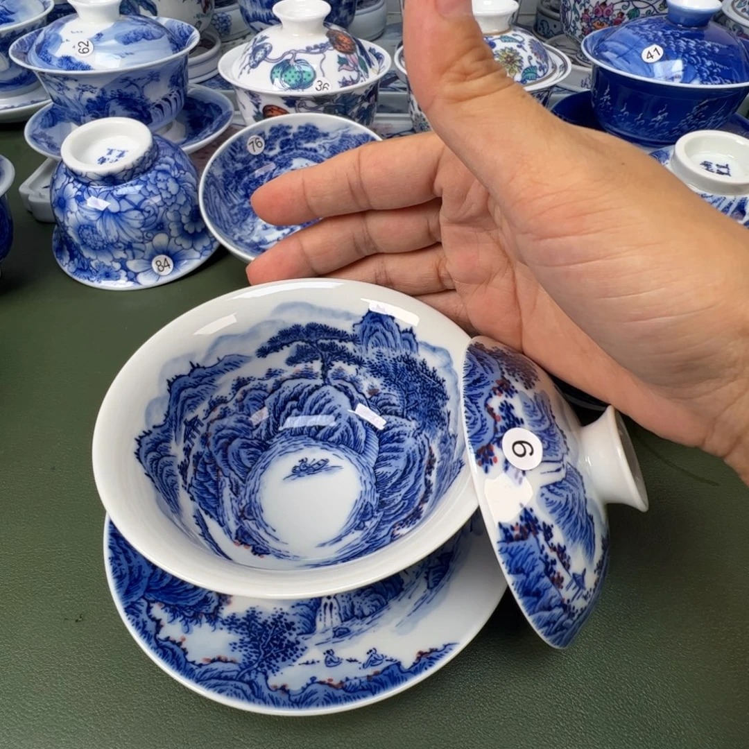 景德镇纯手工纯手绘茶具木木6