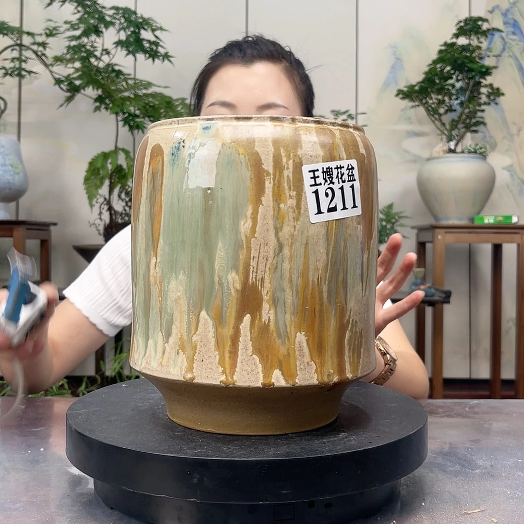 紫砂花盆王嫂花盆直播0604-1211 高23口17