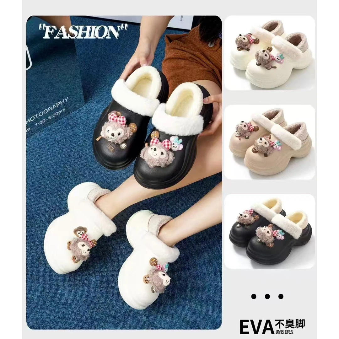 包跟加绒小蛮腰EVA 棉鞋