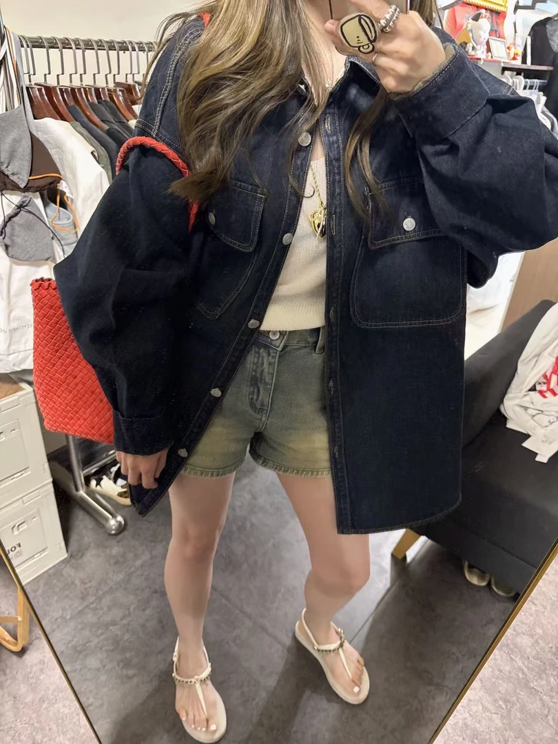 【思含】百搭休闲均版时尚牛仔外套