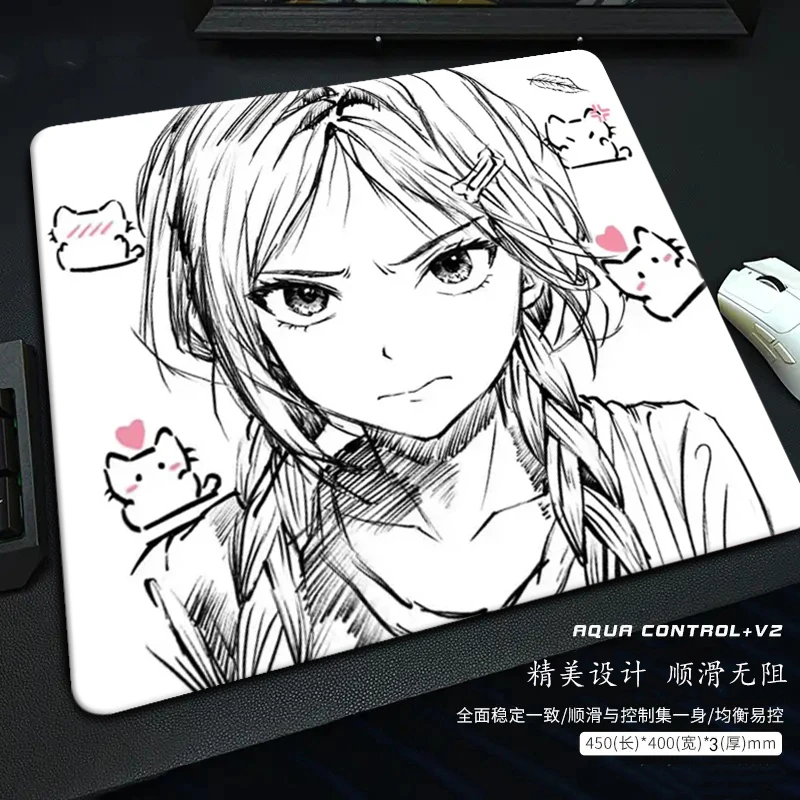 Kuroha 欲语Moment特别版(线稿)中性细面电竞鼠标垫FPS游戏专用垫