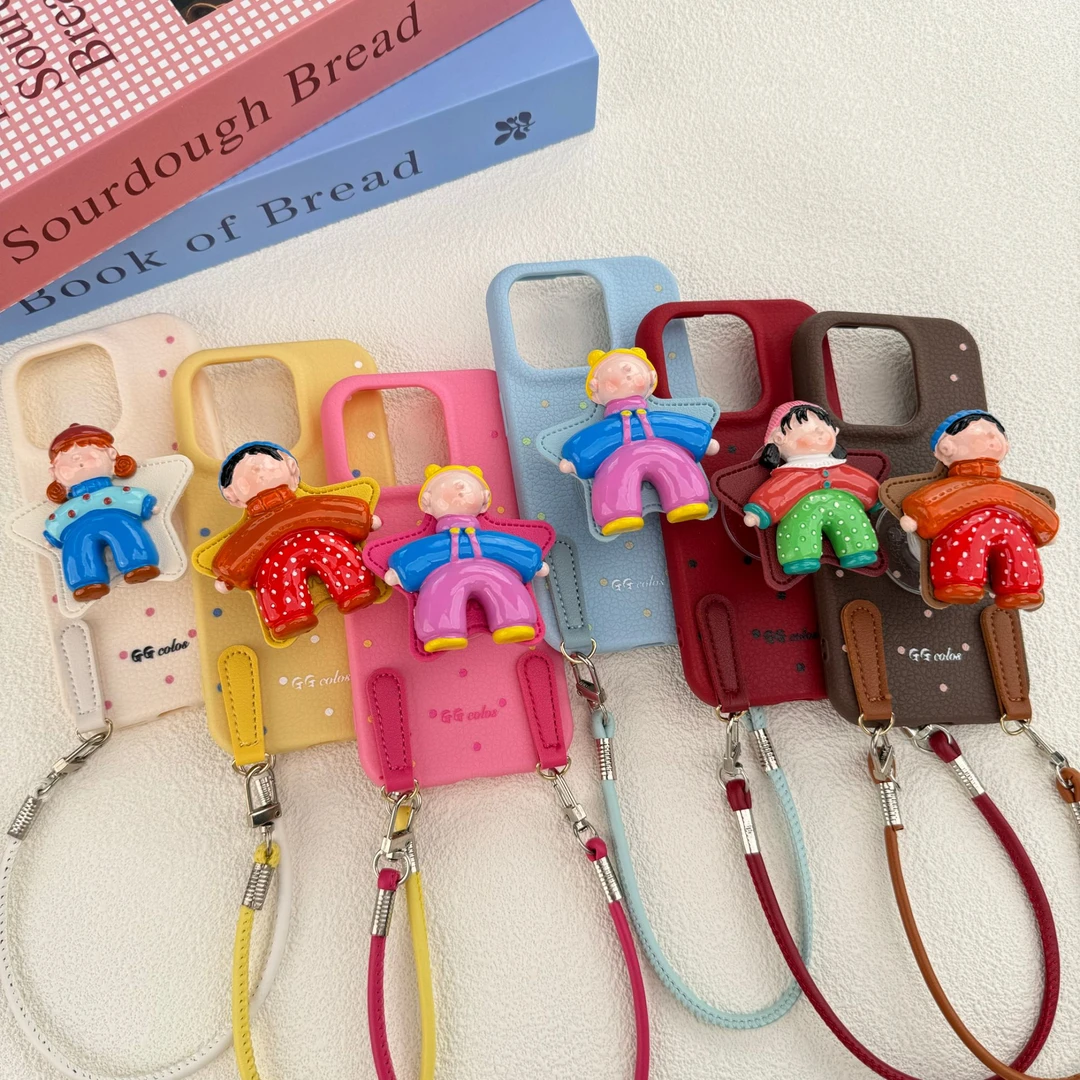 新款高品质支架适用苹果16Promax手机壳15华为荣耀OPPO小米挂绳红