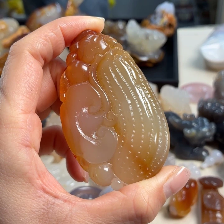 玛瑙/玉髓未镶嵌吊坠(不含链)