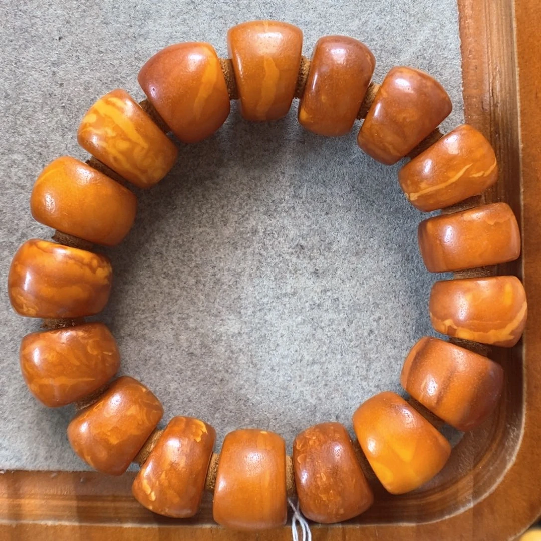 未镶嵌蜜蜡手串蜜蜡手串
