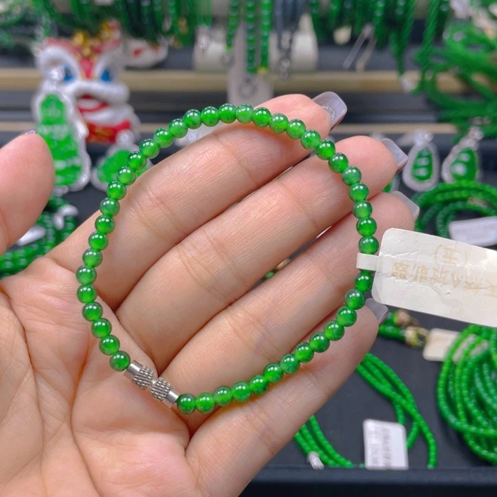 翡翠未镶嵌手链手链4