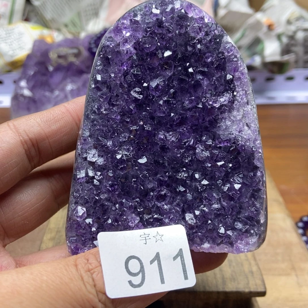 紫晶天然水晶摆件未镶嵌