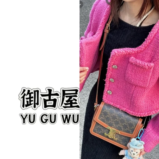 95新 Celine/思琳 御古屋/58082/凯旋门邮差斜挎包 22年