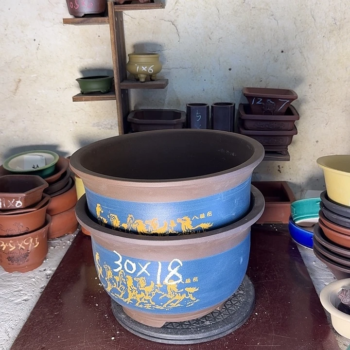 宜兴紫砂花盆手工制作