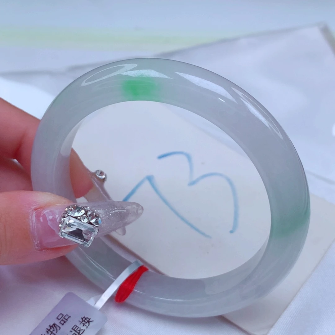 翡翠手镯未镶嵌天然缅甸翡翠A货手镯