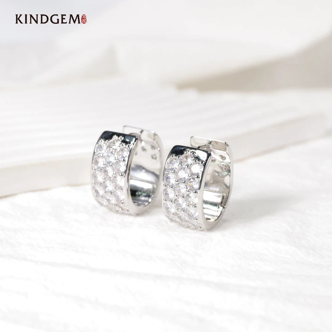 铜合金锆石耳饰 个性镶嵌小众百搭时尚耳环 BY74XAPC-00398